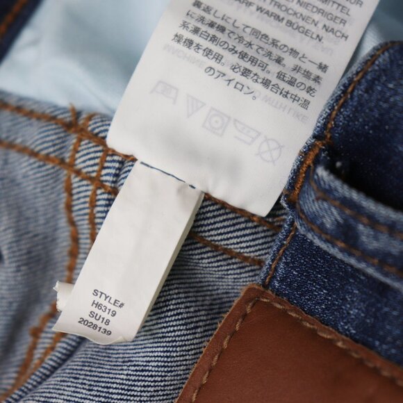 Madewell 10" High-Rise Skinny Jeans Raw Cut Hem Stretch Denim Mid Wash Blue 23 - Picture 6 of 10